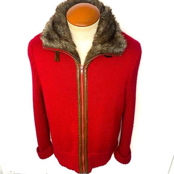 Orvis Jackets & Coats Vintage Orvis Womens Faux Fur Lined Red Wool